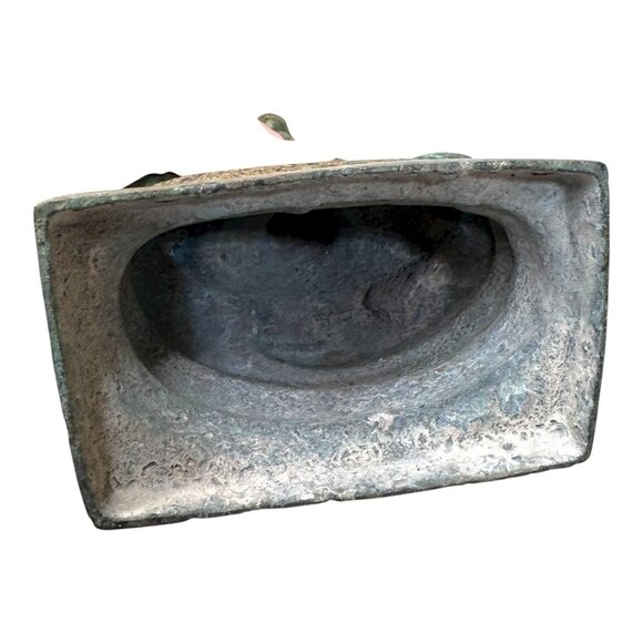 Cambodian Bronze Naga Buddha: Saturday's Serpent Guardian Dhayan Mudra 10" Vtg - Picture 4 of 9